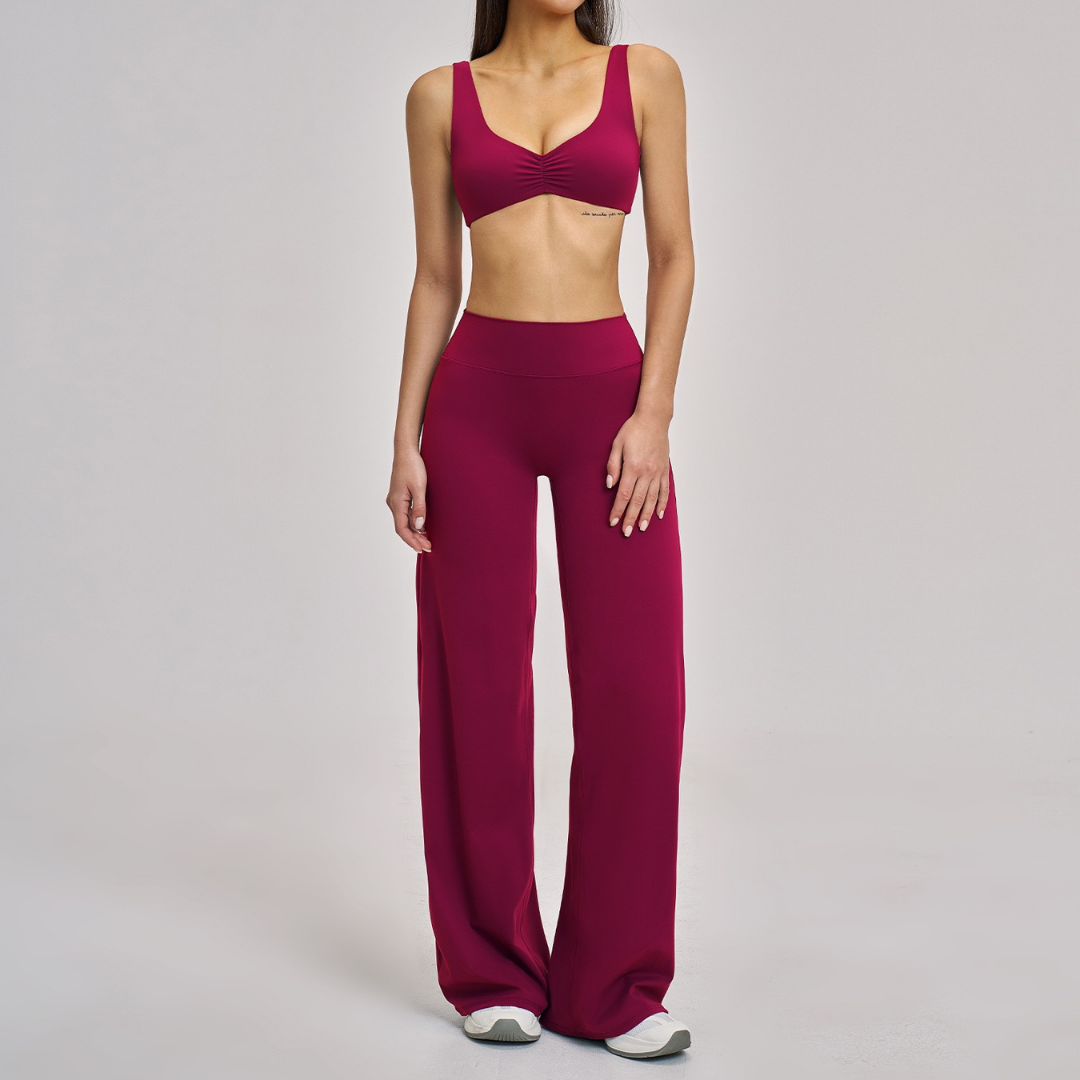 MARGO Sculpting Stylish Legging Set - Rose Bud