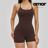 LANA Summer Classic Romper - Coffee