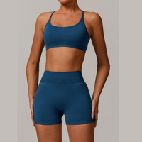 Sino Seamless Stylish Short Set - Blue