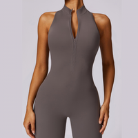 Scrunched Butt Lifting Jumpsuit - Dark Grey