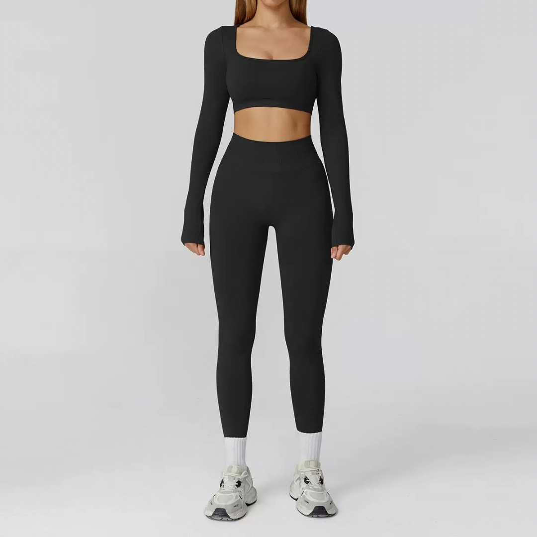 IRINA Seamless Scultping Legging Set - Black