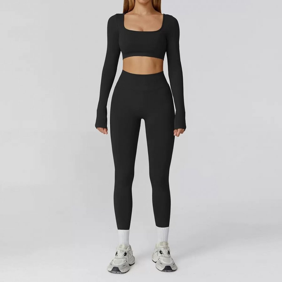 IRINA Seamless Scultping Legging Set - Black