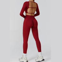 IRINA Seamless Scultping Legging Set - Red