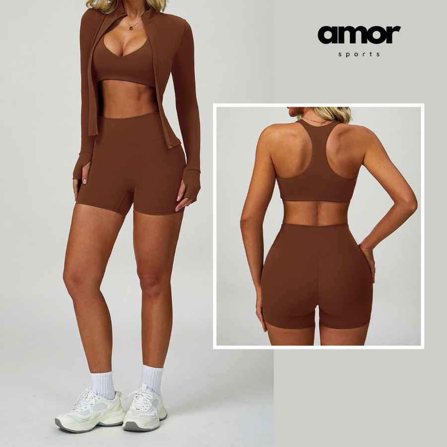 Σετ 3 τεμαχίων TINA Effortless Classic - Καφέ 