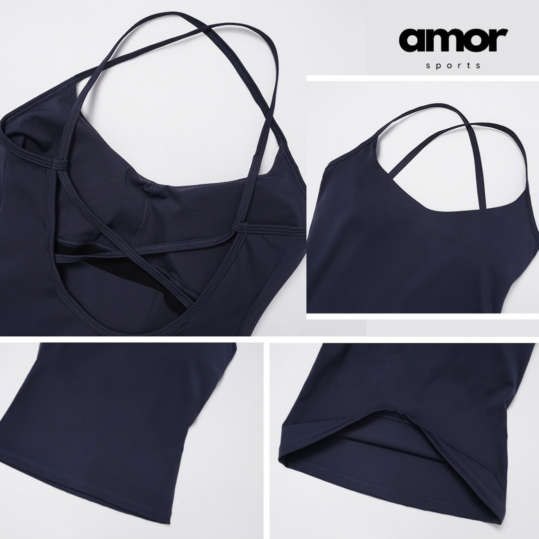 NANO Premium Open Back Short Set - Navy