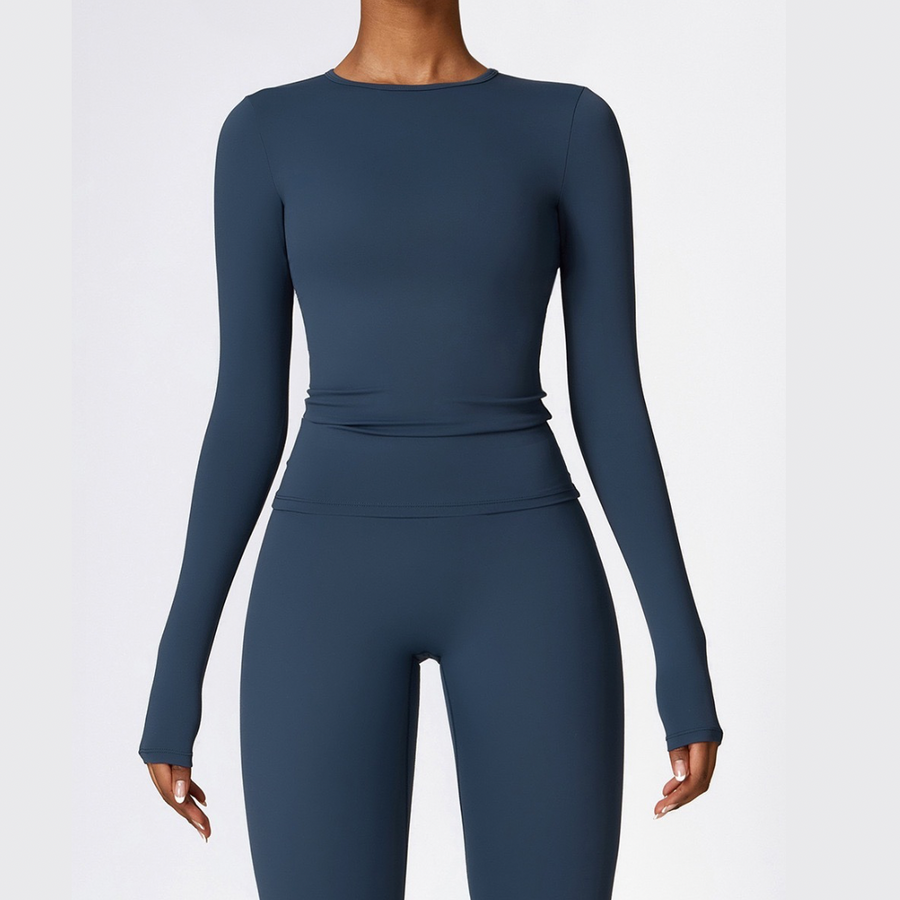 CHRISTIA Winter Long Sleeve Legging Set - Navy