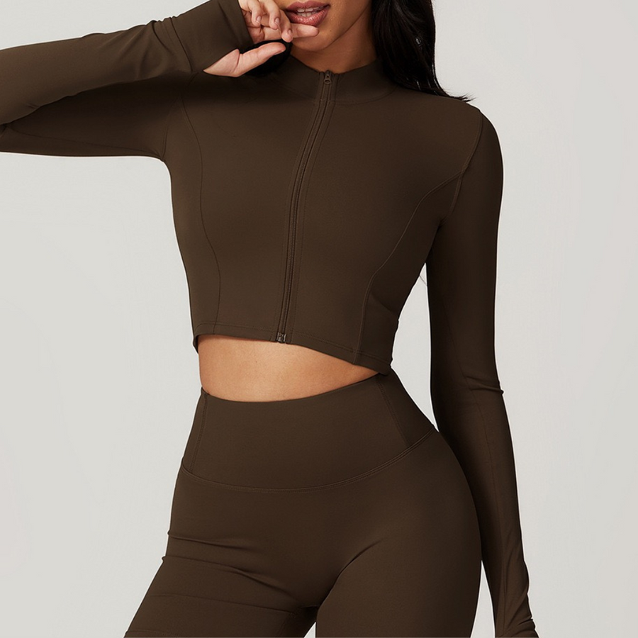 Cloud Soft Long-Sleeve JACKET - Coffee