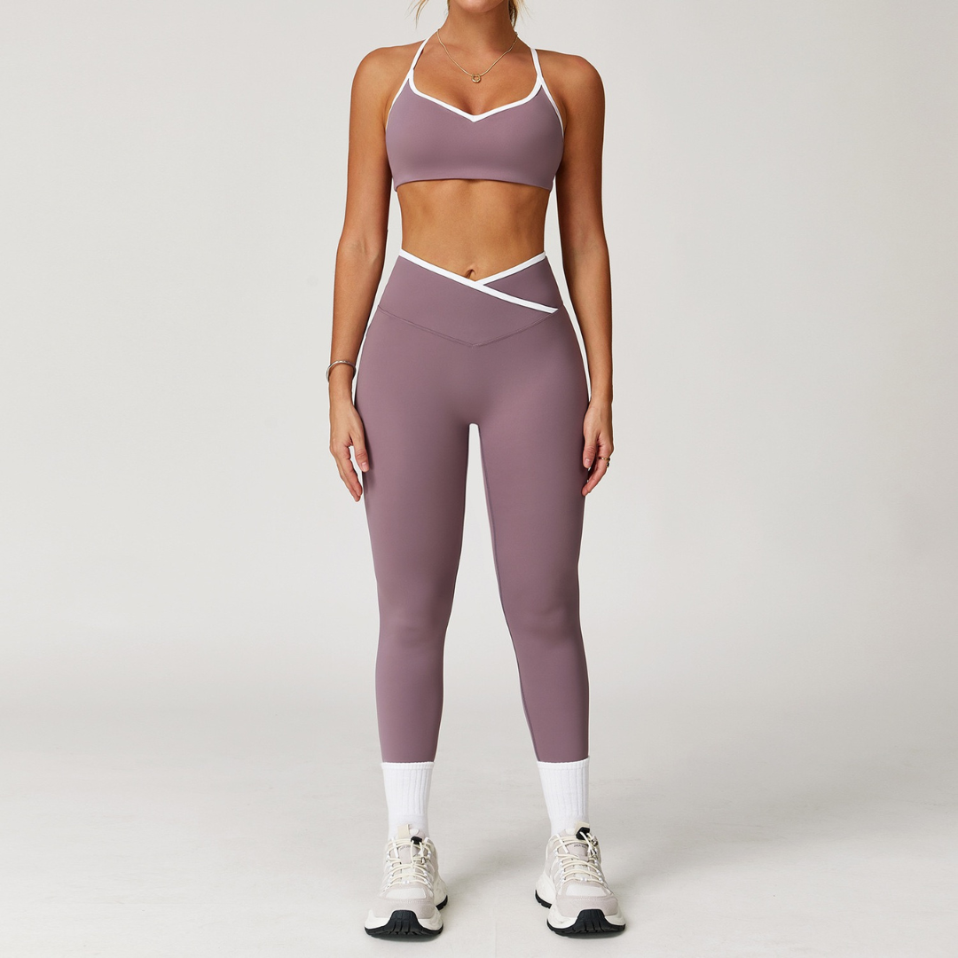 Aurora Stylish Skinny Legging Set - Lilac