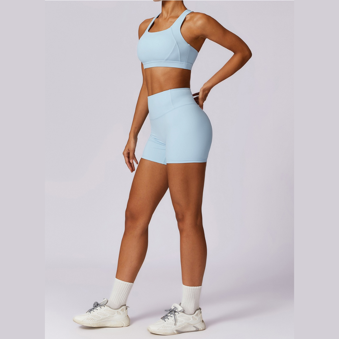 Summer X-Line Short Set - Light Blue