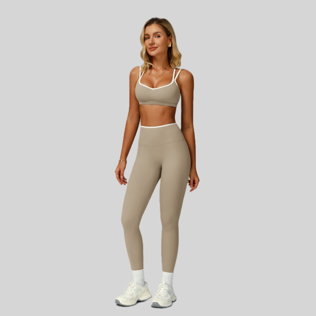ALIN Stylish Classic Legging Set - Grey Olive