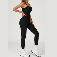 DIVA Cross-Back Sculpt Jumpsuit - Black