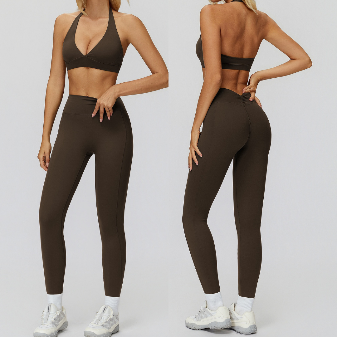 LIMO Mix-and-Match Activewear Set - Coffee