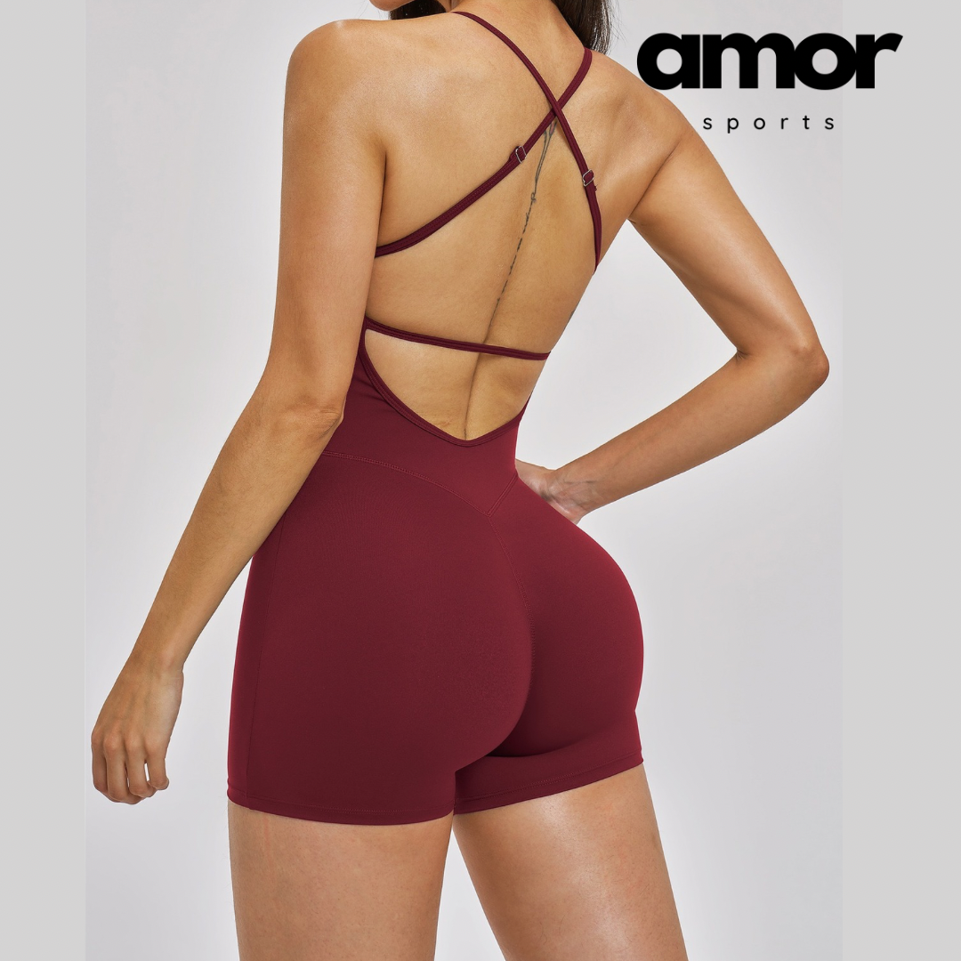 LANA Summer Classic Romper - Cherry