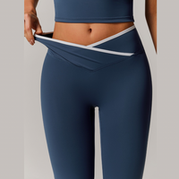QUEENI Vest Top Legging Set - Blue