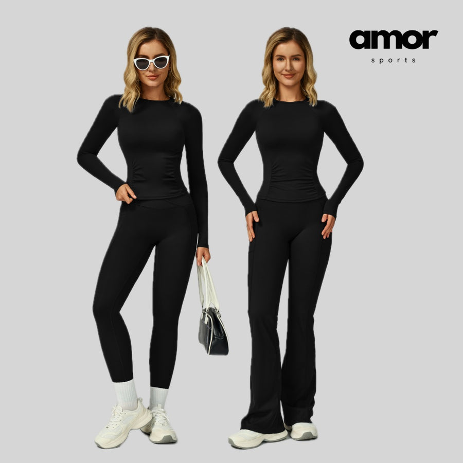 NEINEI Autumn Legging Set - Black