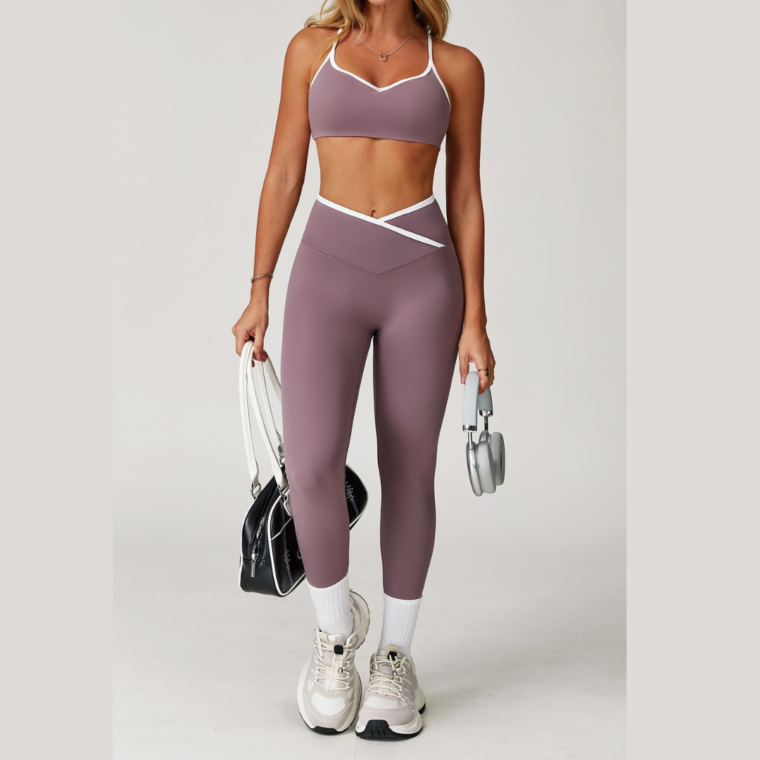 Aurora Stylish Skinny Legging Set - Lilac