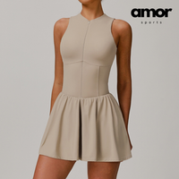 Celin Premium Tennis Dress - Sand