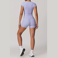 STELLA Short Sleeve Short Set - Lavender