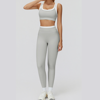 AQUA Stylish 2pcs Legging Set - Grey