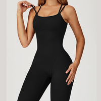 DIVA Cross-Back Sculpt Jumpsuit - Black