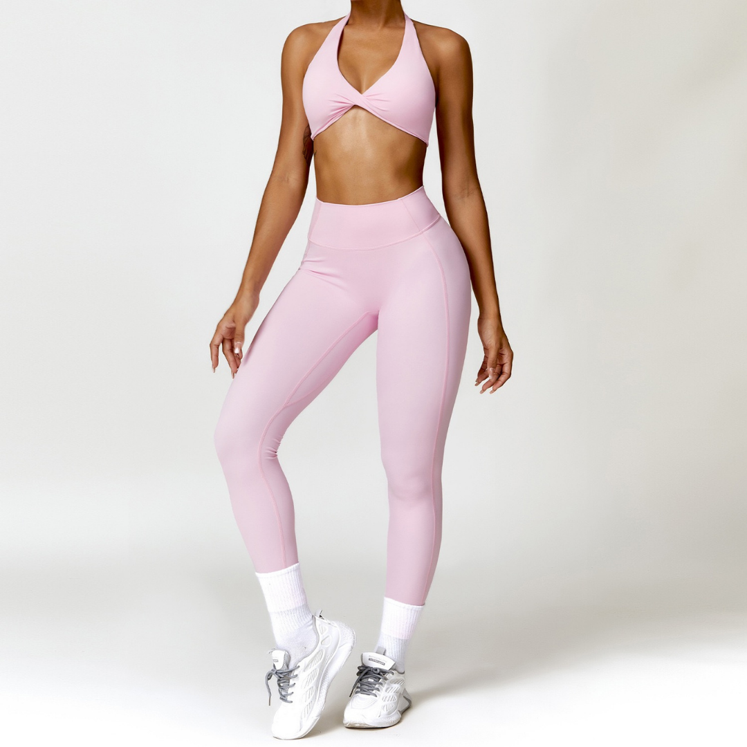 ANNE Sexy Comfy Legging Set - Pink