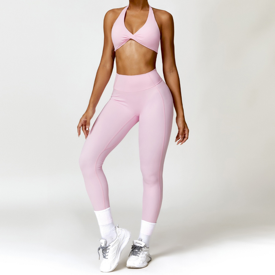ANNE Sexy Comfy Legging Set - Pink