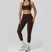 Bold Simplicity Legging Set - Dark Coffee