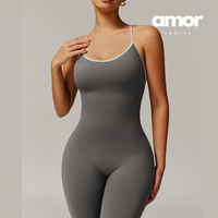 CELIN Sexy Backless Jumpsuit - Grey