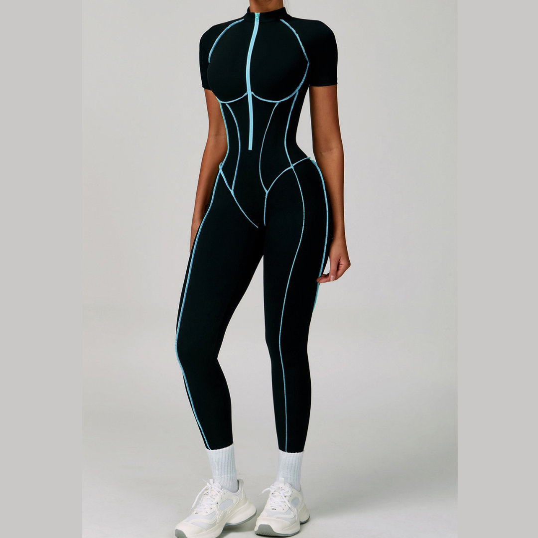 ENA Premium Jumpsuit- Black Blue