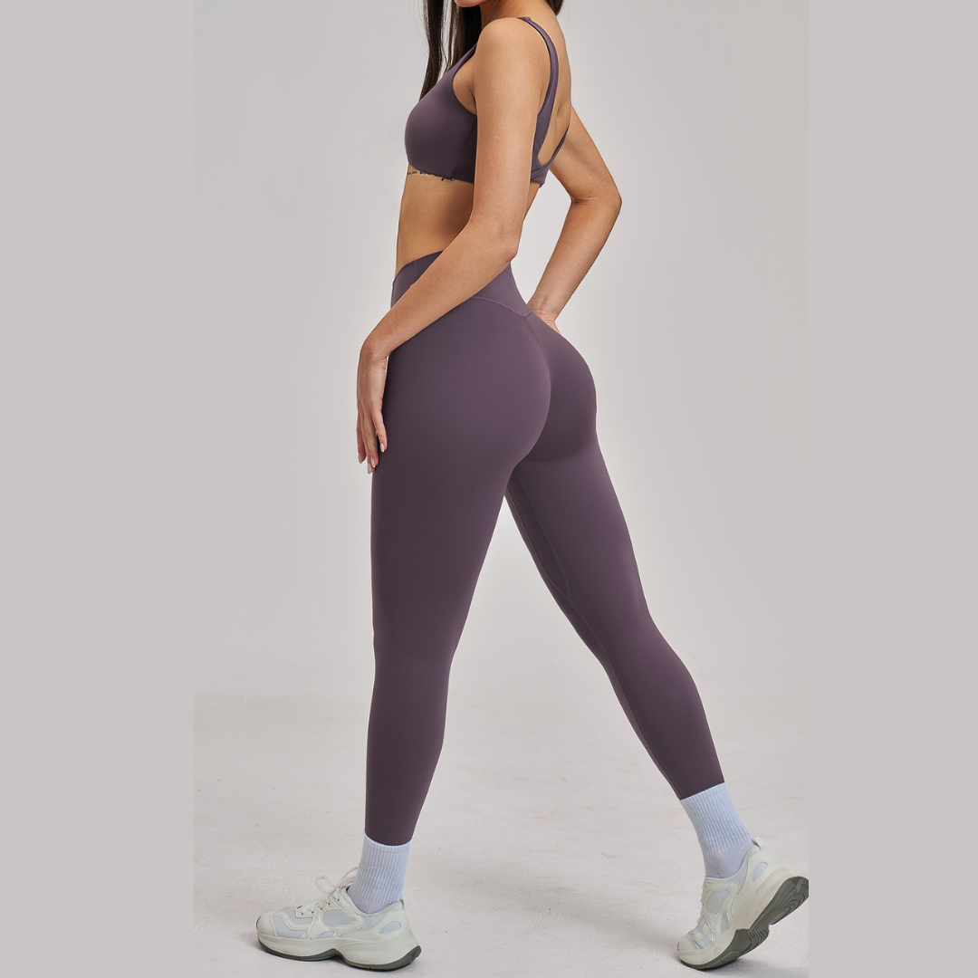 MARGO Sculpting Stylish Legging Set - Mauve
