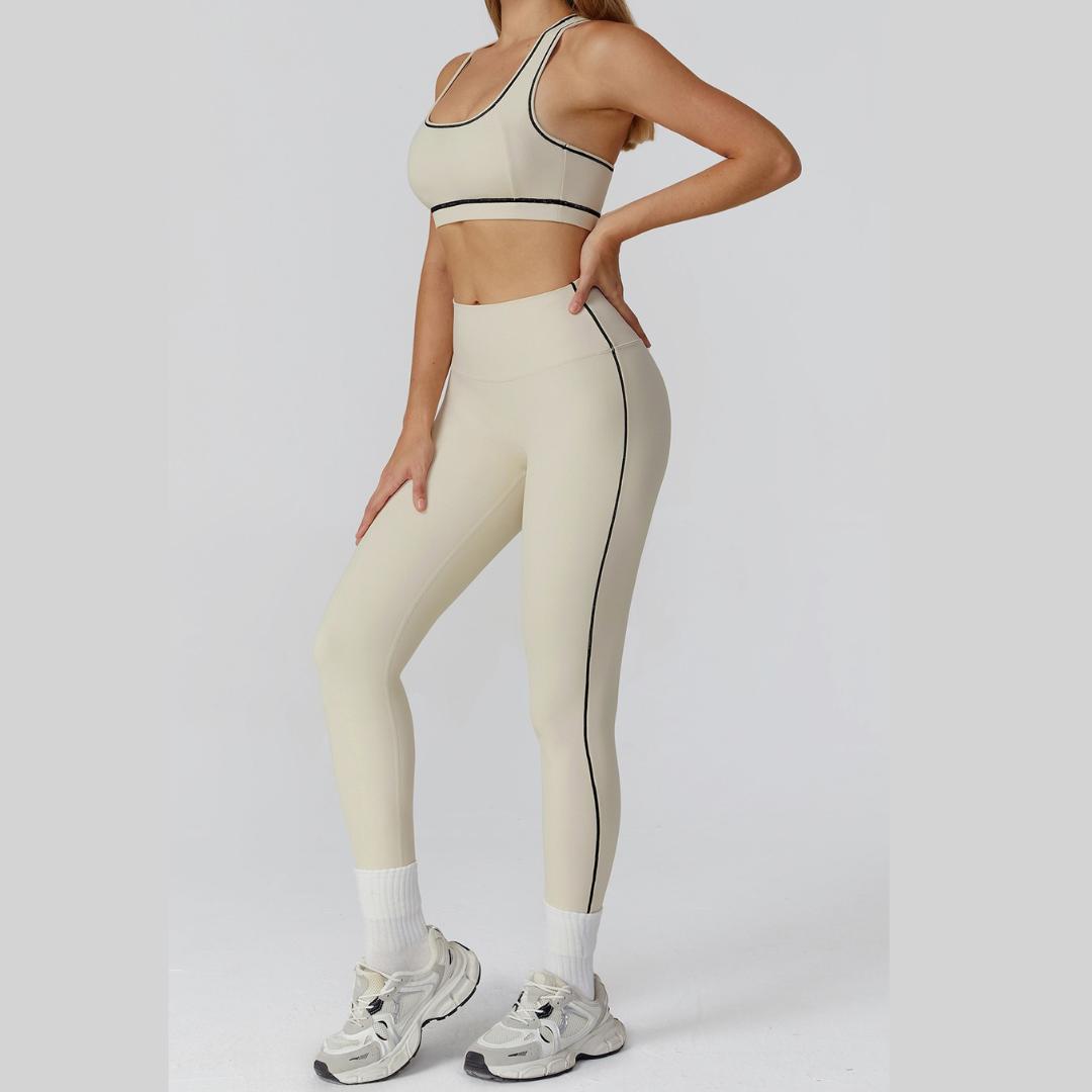 Bold Simplicity Legging Set - Beige