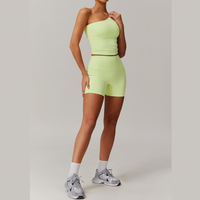 NANA Premium Single Shoulder Short Set - Green