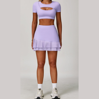 Cici Stylish Tennis Short Set - Lavender