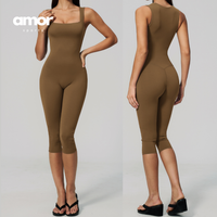 Adel Stylish Elegant Jumpsuit - Coffee