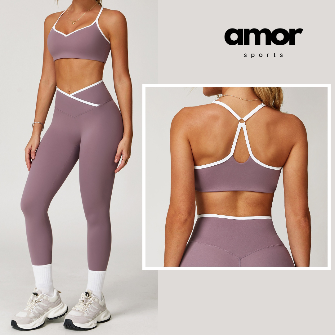 Aurora Stylish Skinny Legging Set - Lilac