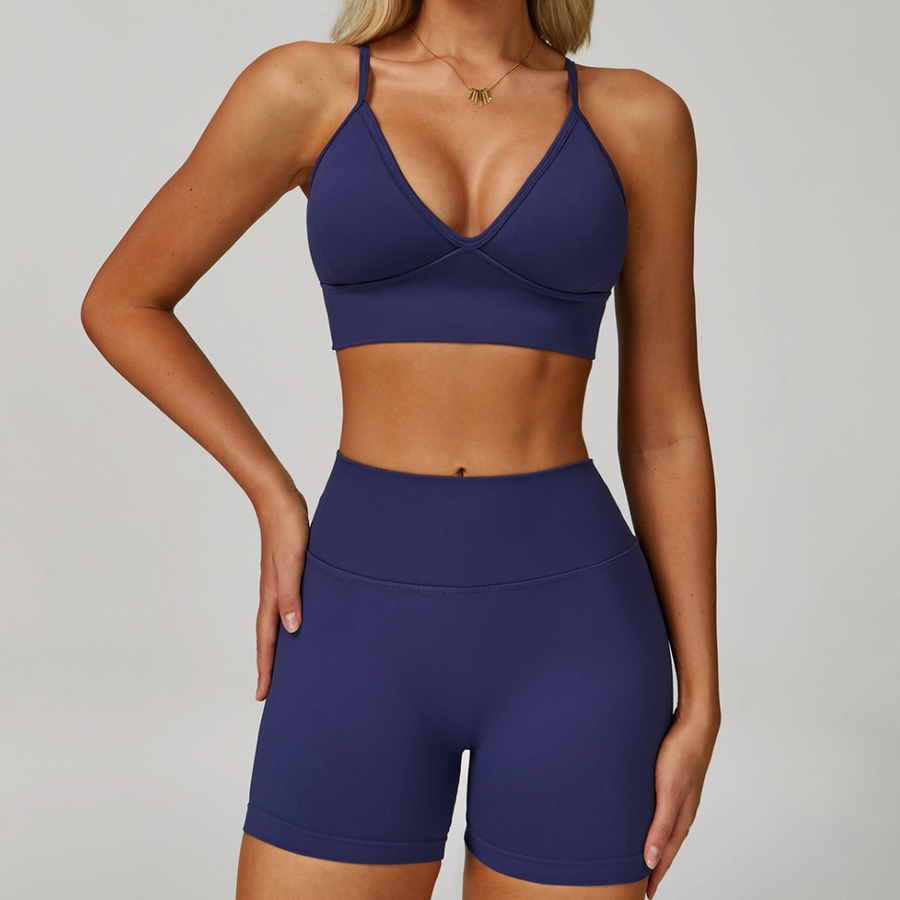 PowerSculpt Summer Short Set - Navy