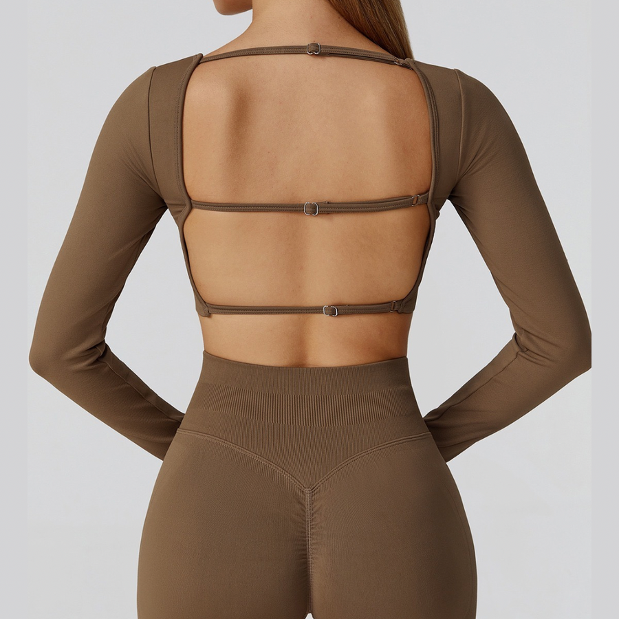 IRINA Seamless Scultping Legging Set - Brown