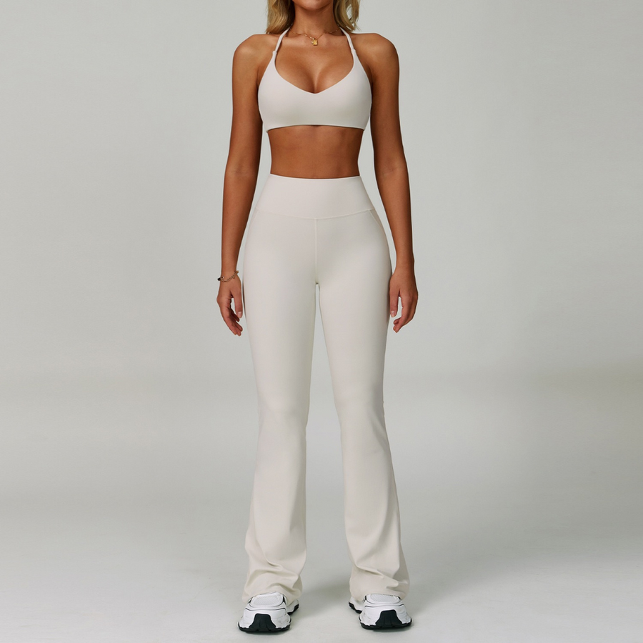 Koralina Ultra Soft Legging Set - Cream White
