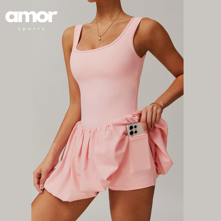 TINA Cutest One Piece Body Dress - Pink