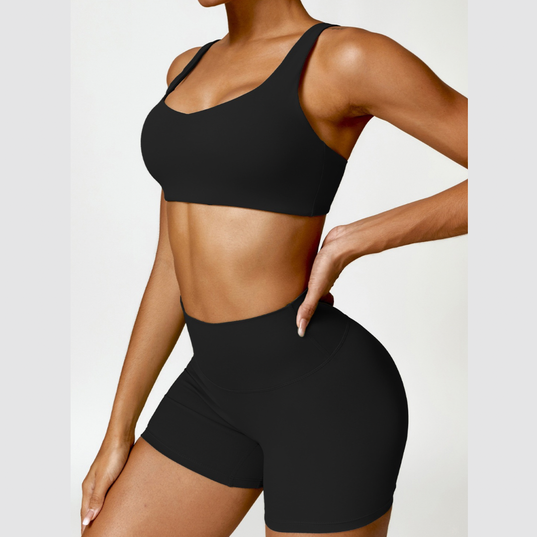 Короткий комплект с V-Top - черный 