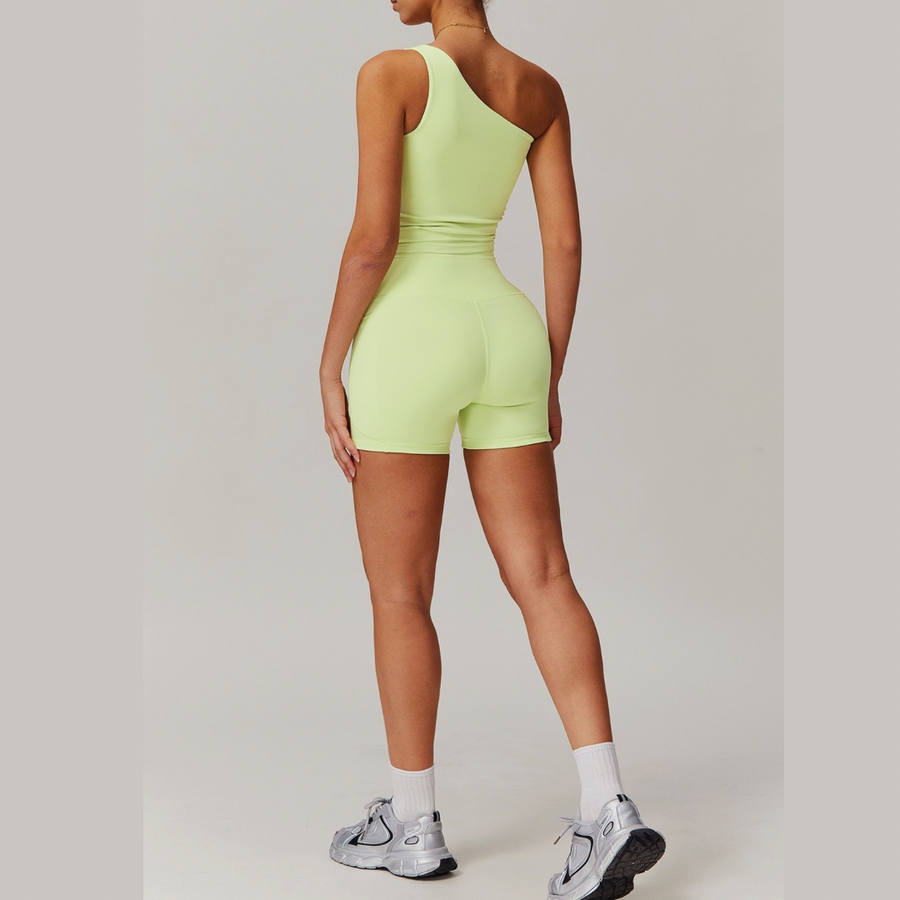 NANA Premium Single Shoulder Short Set - Green