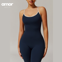 CELIN Sexy Backless Jumpsuit - Navy