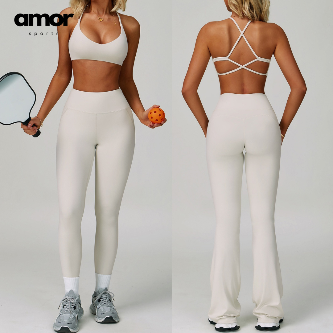 Koralina Ultra Soft Legging Set - Cream White