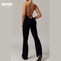 CELIN Sexy Backless Jumpsuit - Black