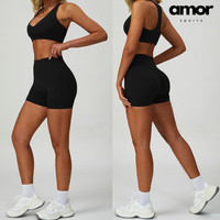 TINA Effortless Elegance Shorts Set - Black