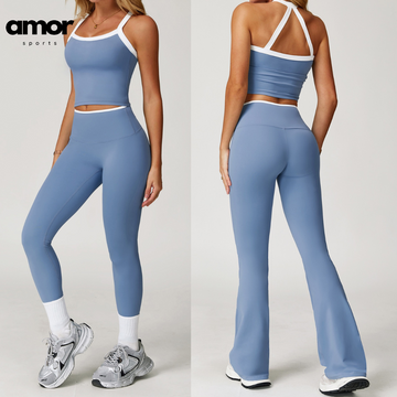 NINA Soft Stretchy Legging Set - Pale Blue