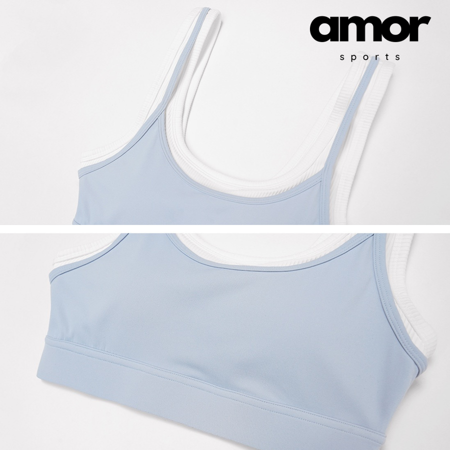 AQUA Stylish 2pcs Legging Set - Sky Blue