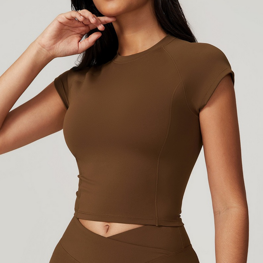 Sustainable Short Sleeve T-Shirt - Coffee