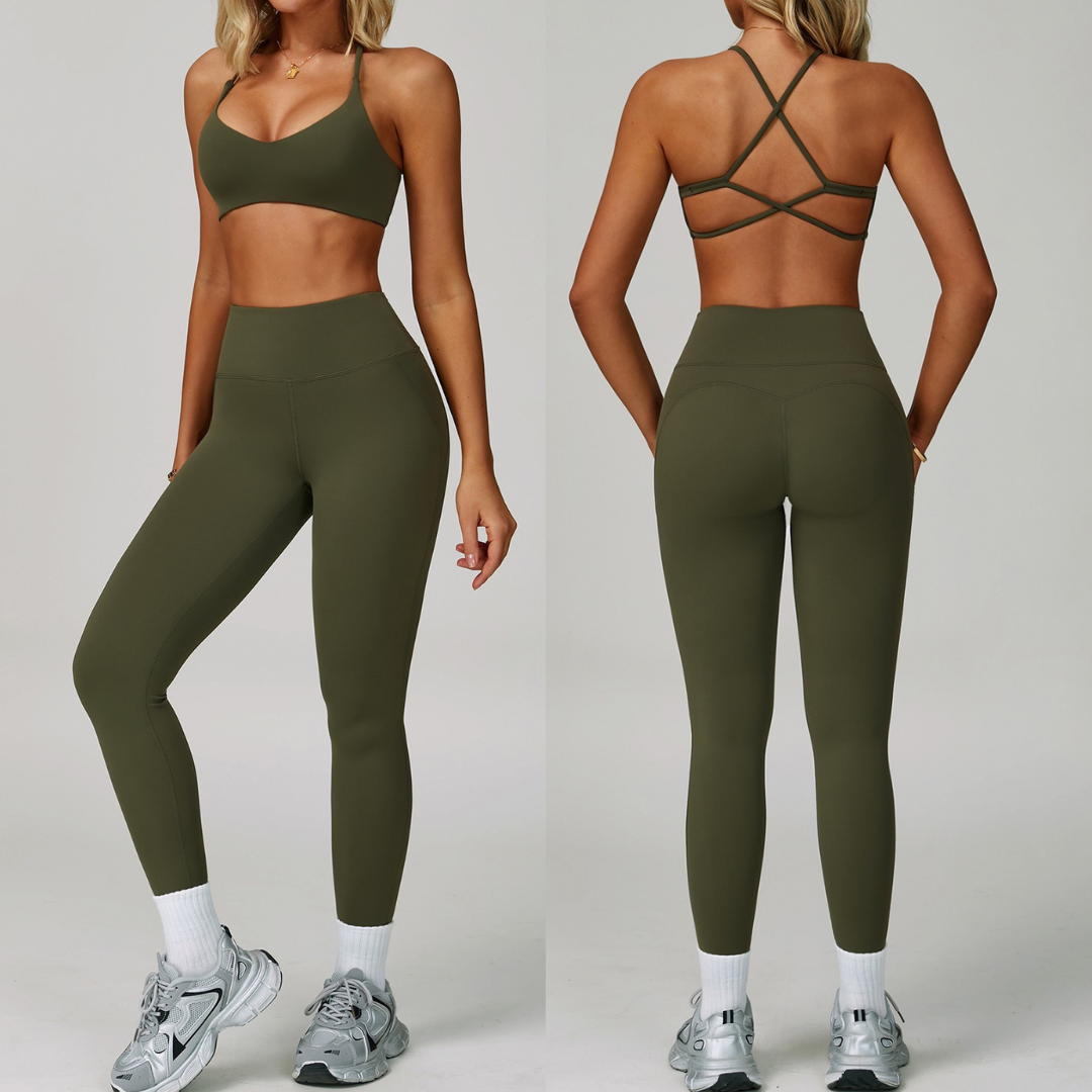 Koralina Ultra Soft Legging Set - Olive
