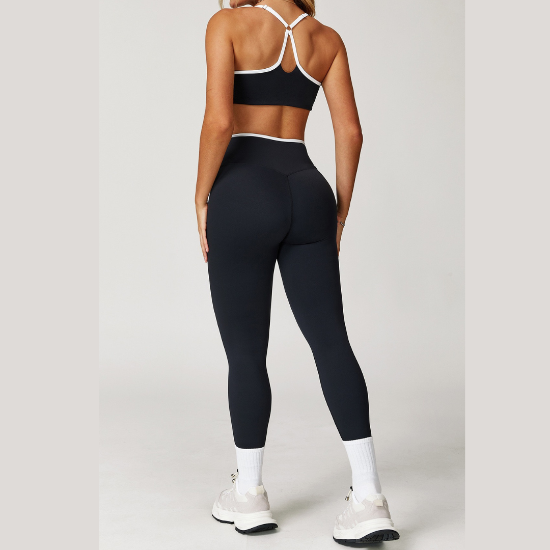 Aurora Stylish Skinny Legging Set - Black